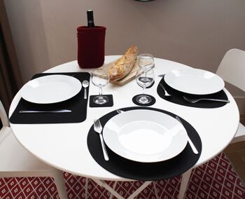 Set de table Textile MANHATTAN – Noir 2