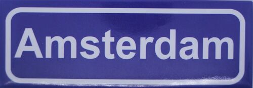 Fridge Magnet town sign amsterdam