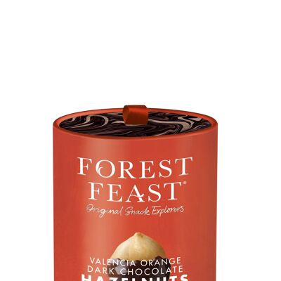 Forest Feast Valencia Orange Dark Chocolate Hazelnuts Gift Tube 6x140g