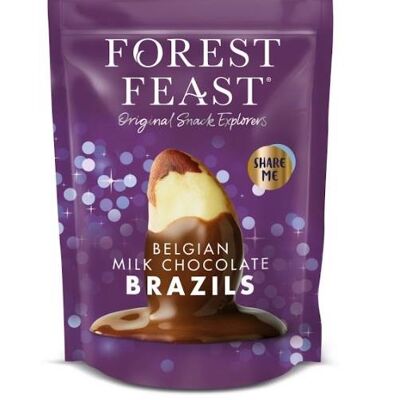 Forest Feast Milk Chocolate Brazil Nuts Share Bag 6x270g
