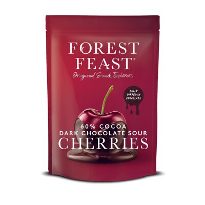 Forest Feast 60% Cocoa Dark Chocolate Cherries 6x120g