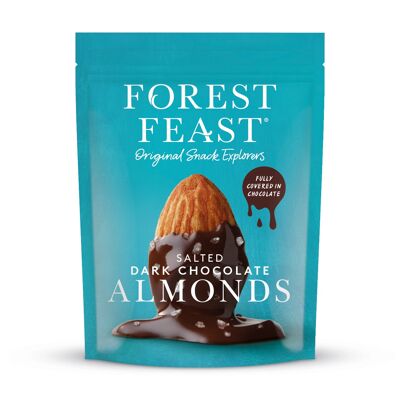 Forest Feast Salted Dark Chocolate Almonds 8x120g