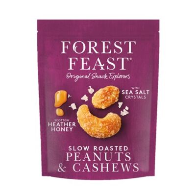 Forest Feast Scottish Heather Honey Peanuts & Cashews 8x120g