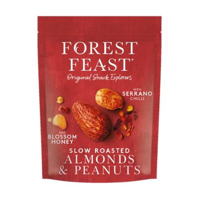 Forest Feast Serrano Chilli Honey Peanuts & Almonds 8x120g