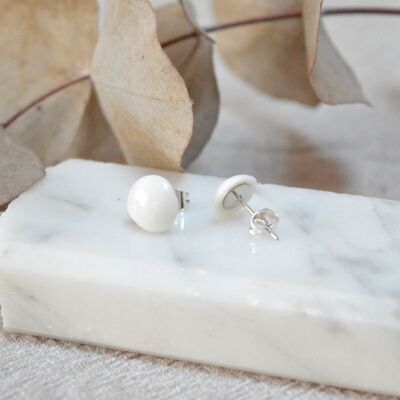 Boucles d'oreilles DROP Small porcelaine