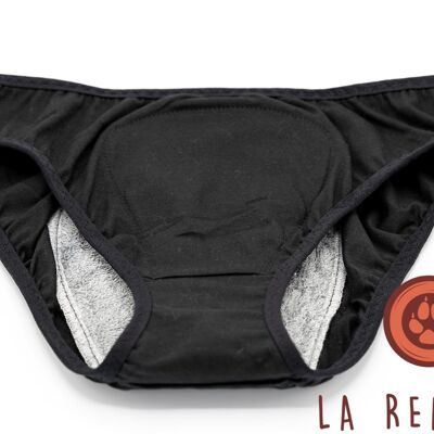 La Nocturne - Solid black abundant flow menstrual panties