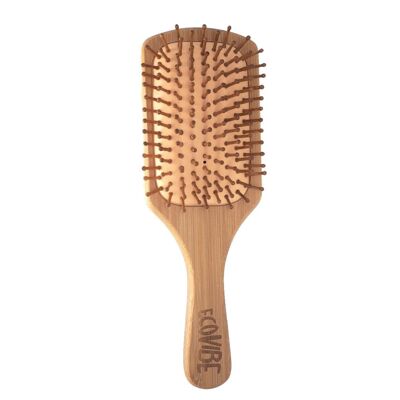 Cepillo de pelo de paleta de bambú