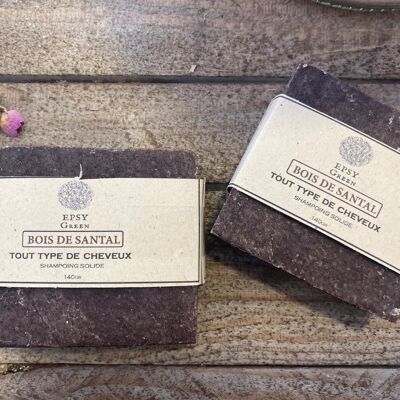 Solid shampoo, sandalwood