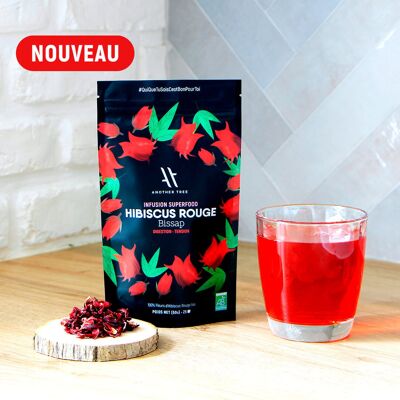 Infusion fleurs Hibiscus Rouge BIO / Bissap ANOTHER TREE - 50g (vrac)