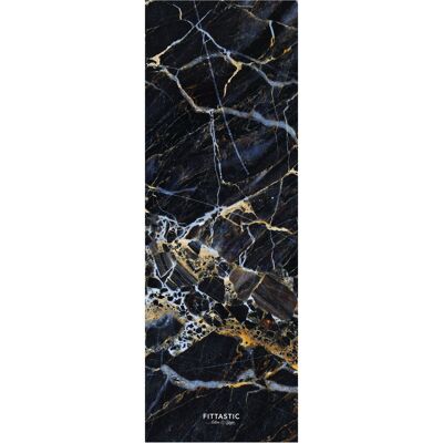 All-in-one yogamatte black marble