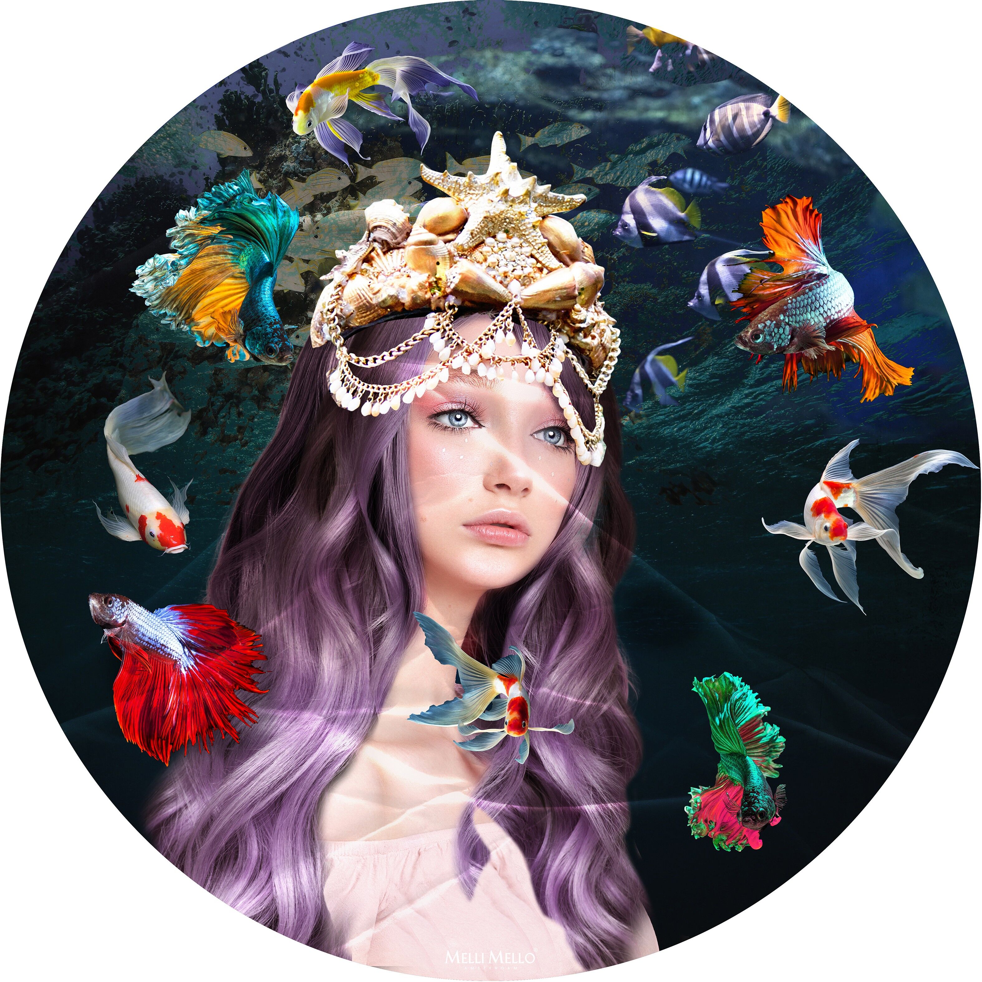 Dentro de un círculo de pared de fantasía - 100Ø cm