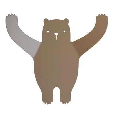 Colgador oso marrón