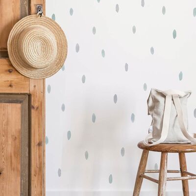 Decorative sticker in the shape of a watercolor effect drop