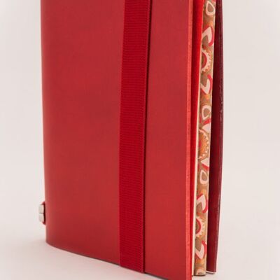 Tagebuch aus rotem Leder