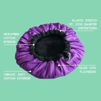 Kit de capuchon vapeur pour le traitement des cheveux en profondeur | Bonnet de lave « Purple Jacaranda » + Masseur cuir chevelu « Lilac Dream » 7
