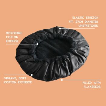 Kit de capuchon vapeur pour le traitement des cheveux en profondeur | Bouchon Lava « Black Onyx » + Démêlant Flexible « Classic Black » 8