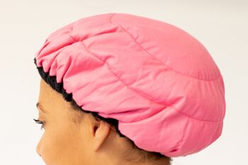 Kit de capuchon vapeur pour le traitement des cheveux en profondeur | Bonnet Lava « Rose Retba » + Démêlant Flexible « Pink Blush » 2
