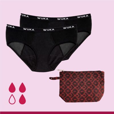 Set scolastico WUKA - Tencel™ Midi Brief Flusso medio