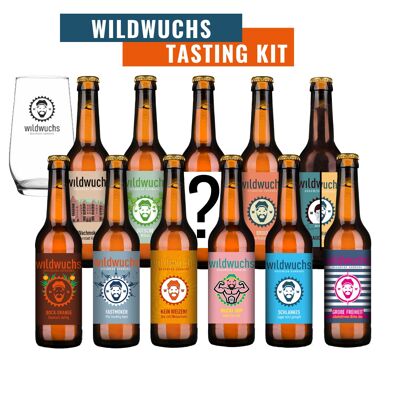 Kit Degustazione Wildgrowing (11 birre + bicchiere)