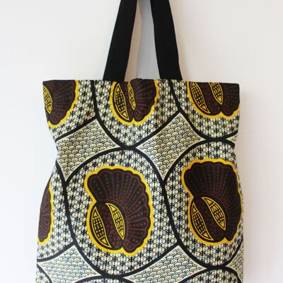 Large African Wax Print Tote Bag, Shopper, Ankara, African Print, African Wax, Canvas Bag, Travel Bag, Shoulder Bag, African Print Shopper