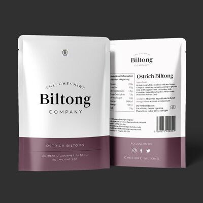 Ostrich Biltong (35g) - 1 x 35g