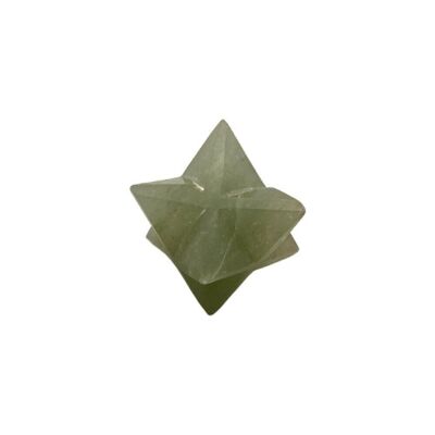 Pequeña Estrella Merkaba, 2cm, Aventurina Verde