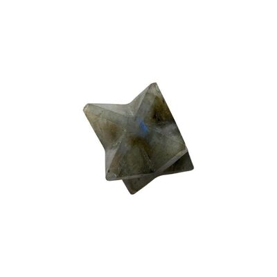 Pequeña Estrella Merkaba, 2cm, Labradorita