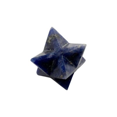 Stella Merkaba piccola, 2 cm, Sodalite