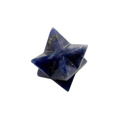 Pequeña Estrella Merkaba, 2cm, Sodalita