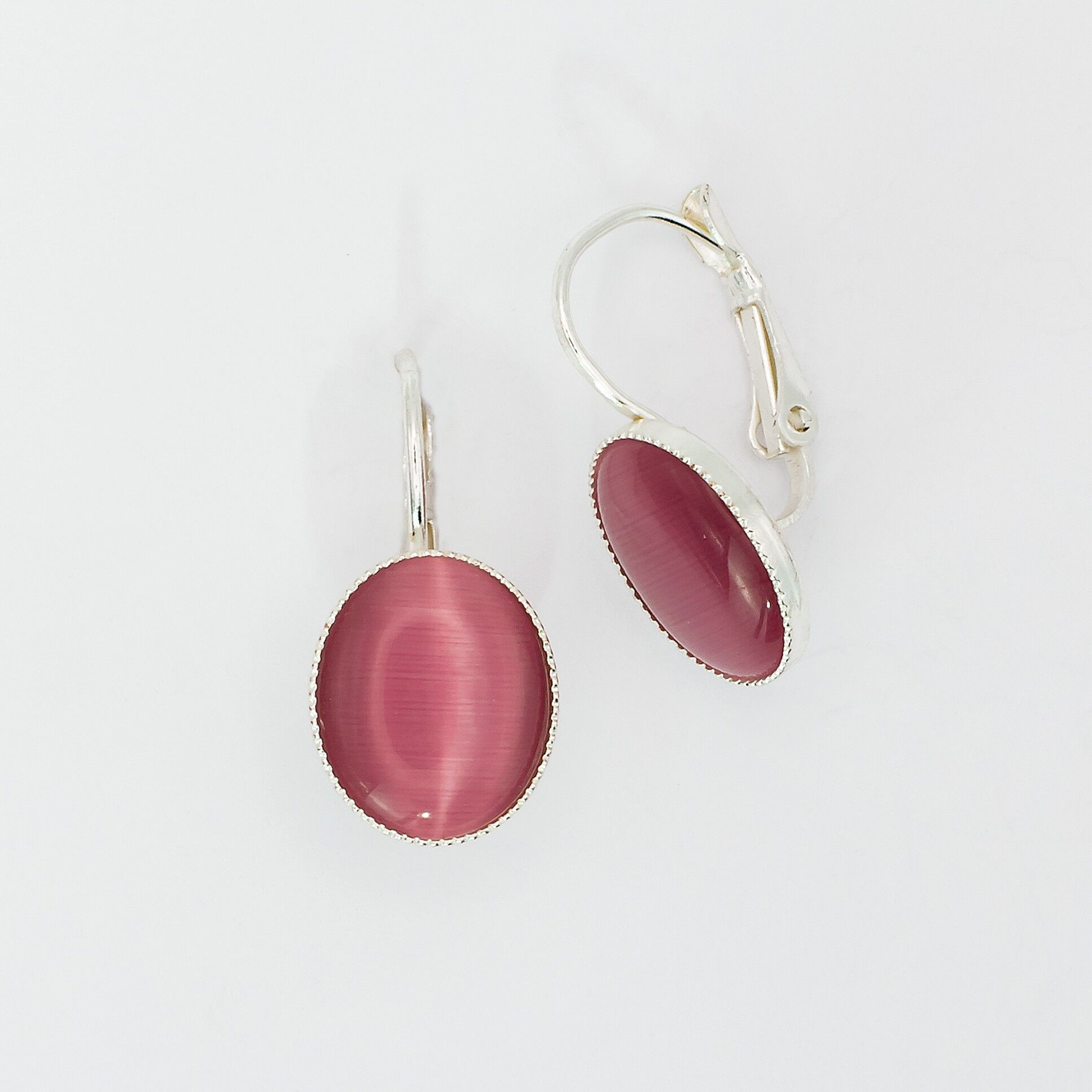 Orecchini, placcato argento, rosa (320.5.S)