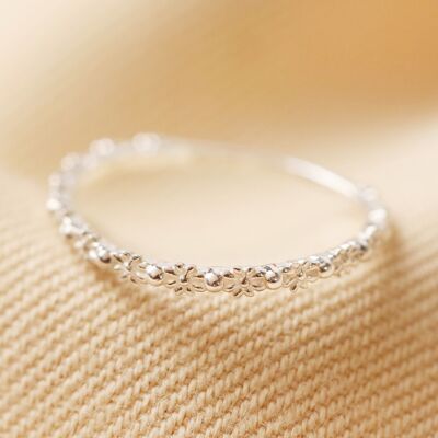 Anillo Daisy de plata esterlina en M/L