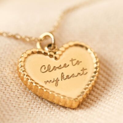 Close To My Heart Halskette aus vergoldetem Edelstahl