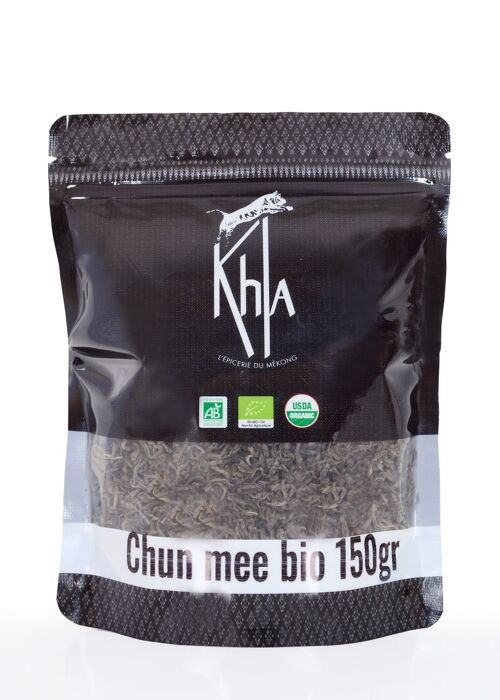 Thé vert bio de Chine - Chun Mee - Poche vrac - 150g