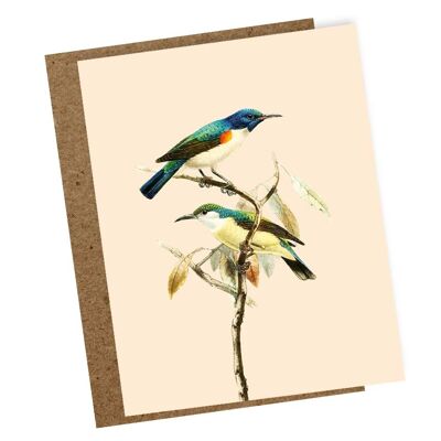 Mini greeting card Blue