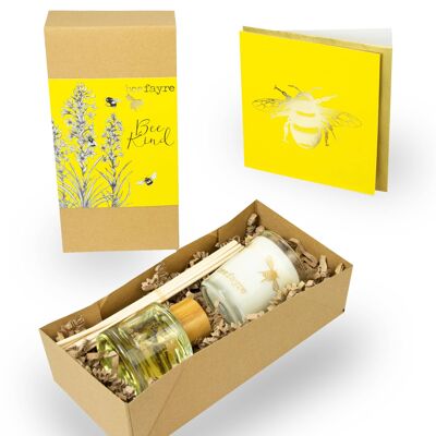 Coffret cadeau de parfum d'ambiance Bee Kind Tubéreuse