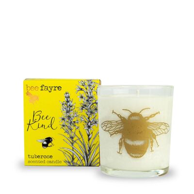 Grande bougie parfumée à la tubéreuse Bee Kind