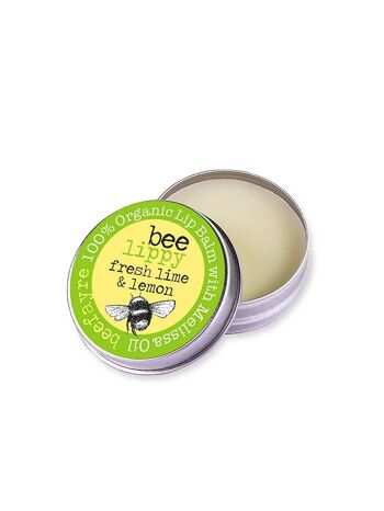 Bee Lippy Fresh Baume à Lèvres Citron Vert & Citron