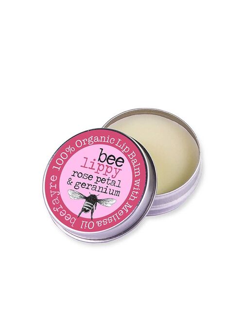 Bee Lippy Rose Petal & Geranium Lip Balm