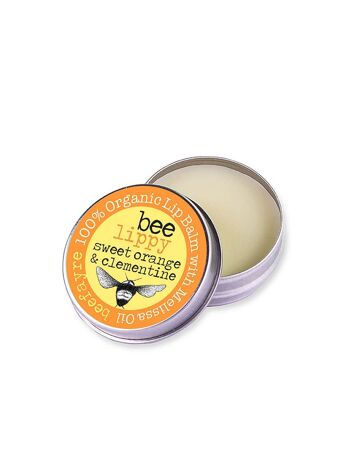Bee Lippy Baume à Lèvres Orange Douce & Clémentine