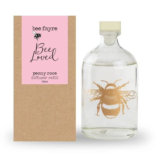Bee Loved Peony Rose Reed Diffuser Refill