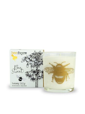 Grande bougie parfumée Bee Sweet Honey Lily 1