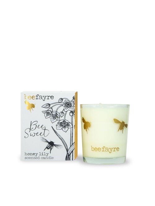 Bee Sweet Honey Lily Small Scented Candle