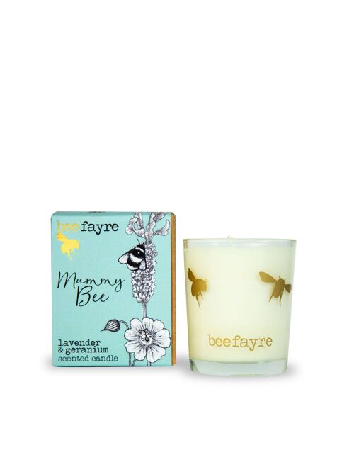 Mummy Bee  Lavender & Geranium Small Scented Candle