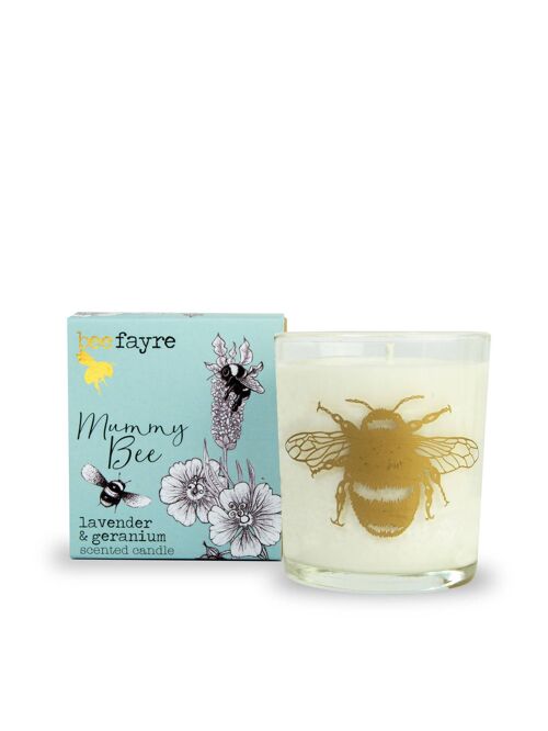 Mummy Bee Lavender & Geranium Large Scented Candle