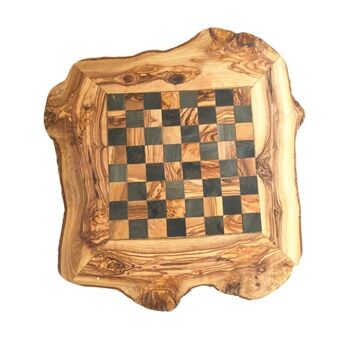 Le jeu d'échecs plateau fait main en bois d'olivier 3