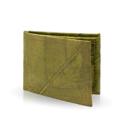 Wallet with coin compartment, small, unisex green