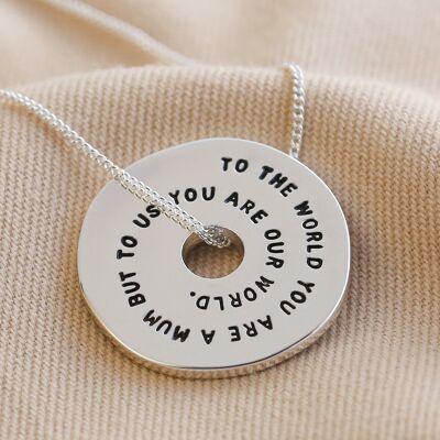 Meaningful Words Mum Pendant Necklace