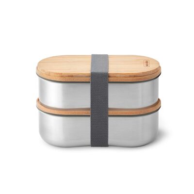 Edelstahl Bentobox, 2 x 500 ml