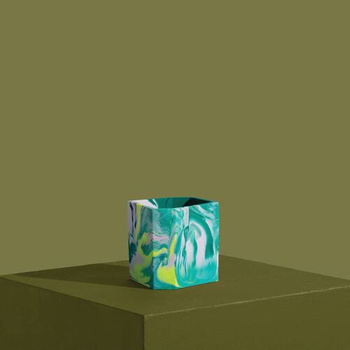 Jesmonite Marbled Plant Pot or Desk Tidy