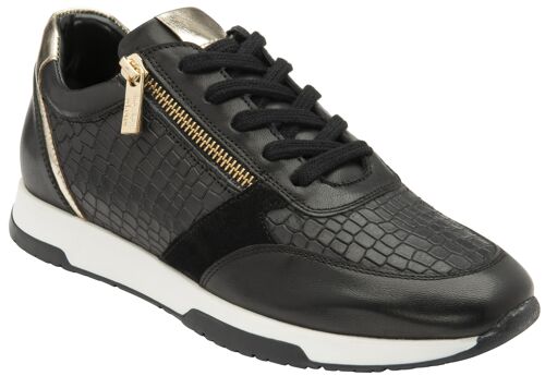 STOCKHOLM -  Black/Croc Leather - Mod. 2